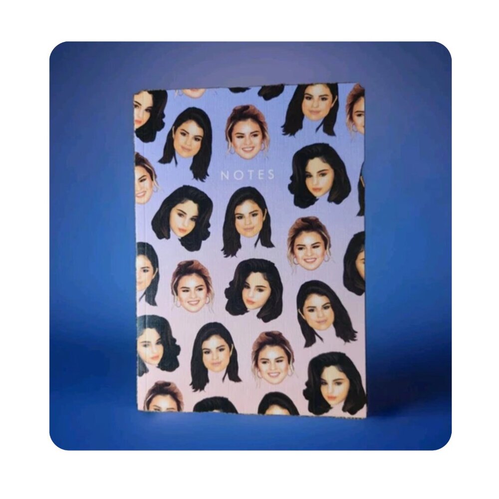 SELENA GOMEZ Lined Notebook/JOURNAL 8x6 MEMORABILIA Collectible Pop Singer